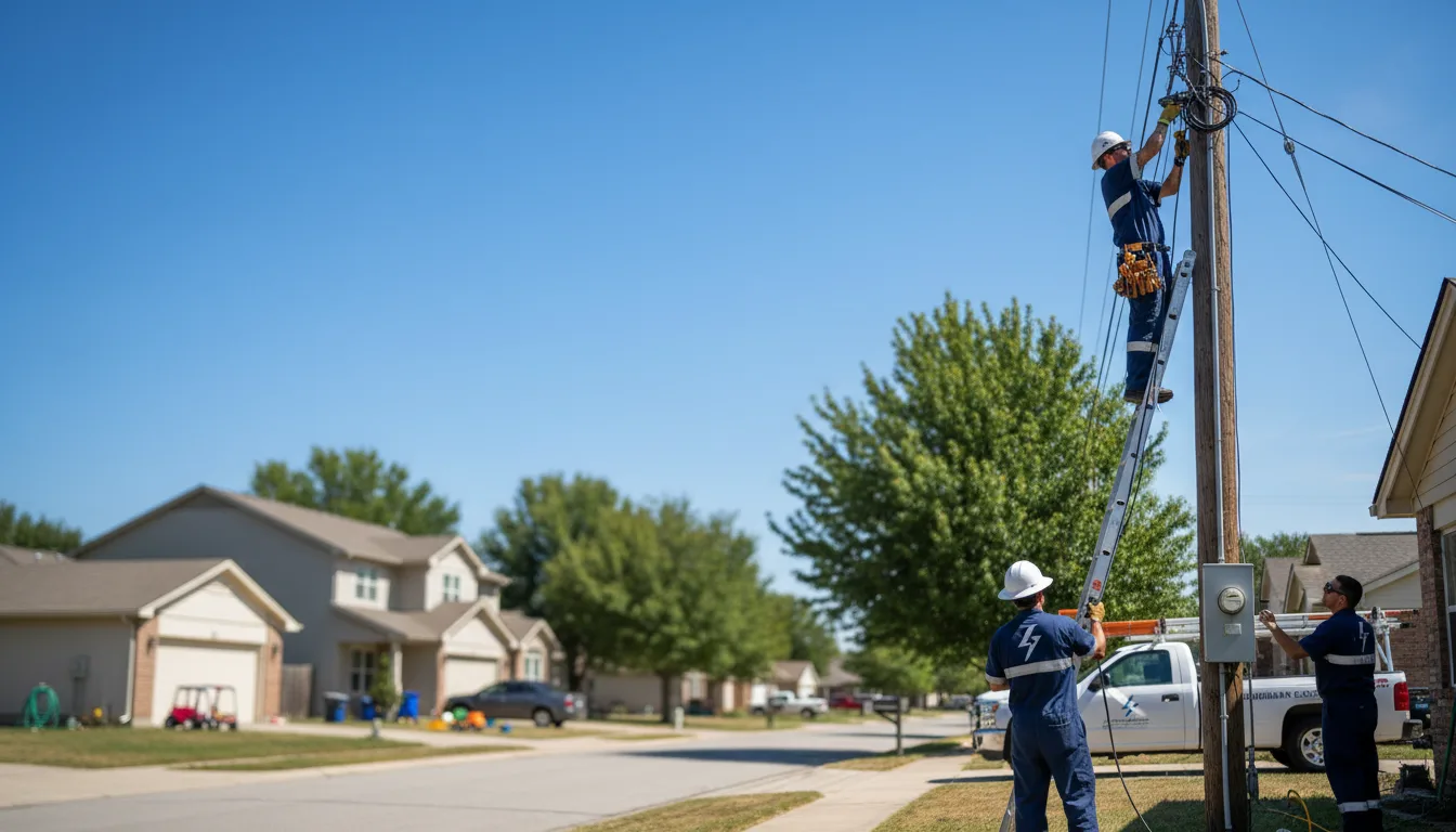 Residential electrician providing installation services in Crenshaw, MS